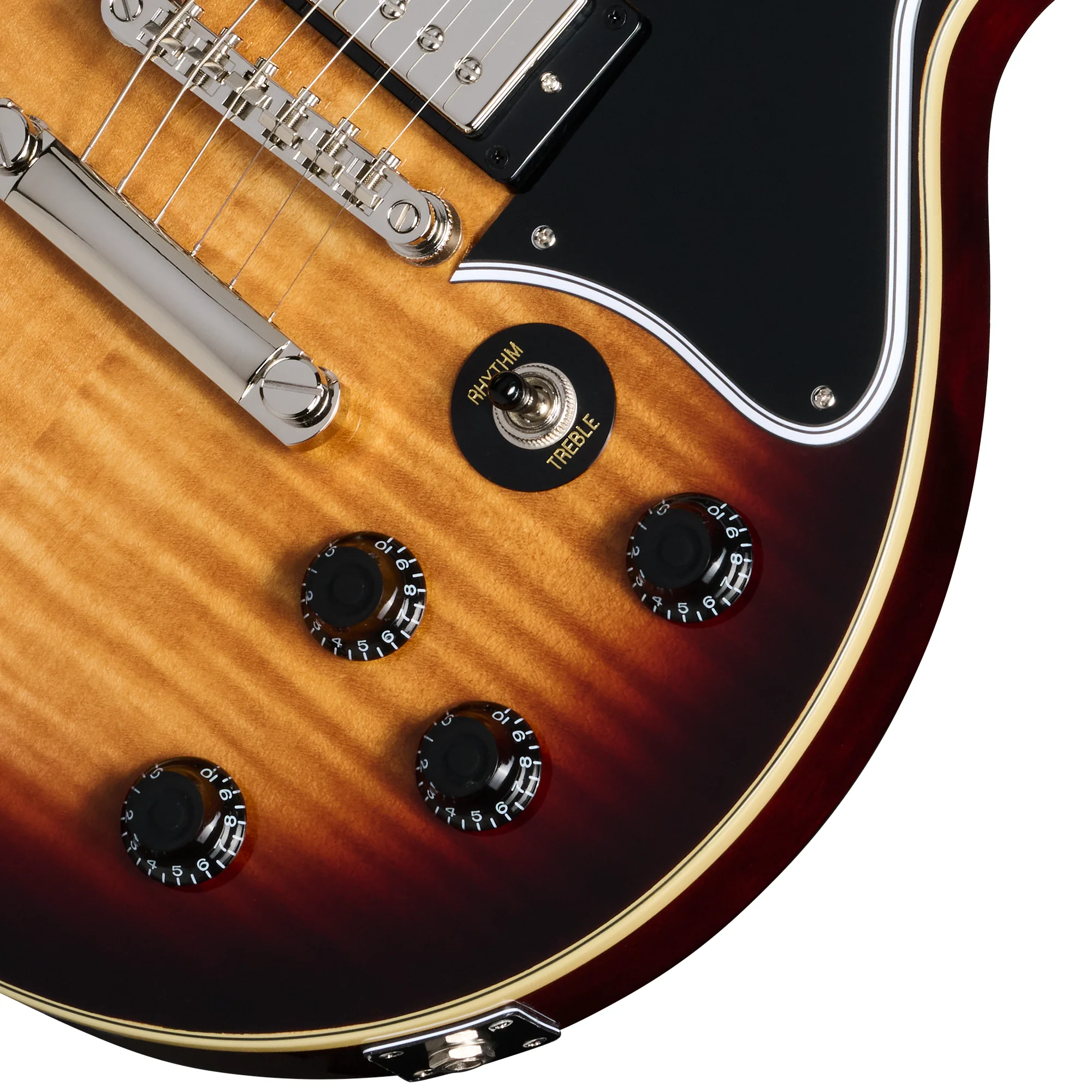 Epiphone Les Paul Special Double Cut Figured Bourbon Burst - Seitenansicht rechts